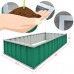 Extra-thick 2-Ply Reinforced Card Frame 68"x 35.5" Raised Garden Bed Kingbird Galvanized Steel Elevated Planter Kit Box +8pcs T-type Tags & 1 Gloves as Gift, no Rust or Bend, Charcoal-Grey   